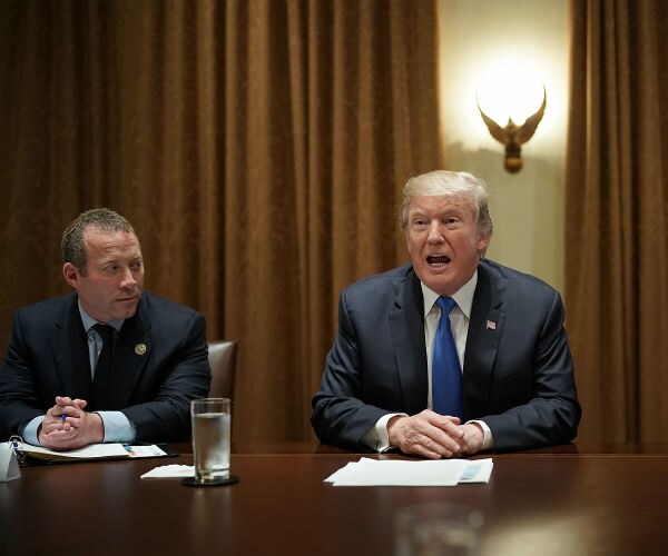 josh gottheimer is shown with donald trump