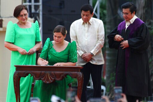 Duterte's Daughter Takes Oath as Philippine Vice President