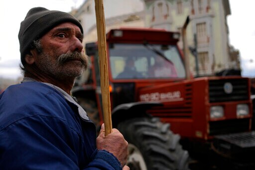 Hit by High Costs, Greek Farmers Stage Tractor Protest