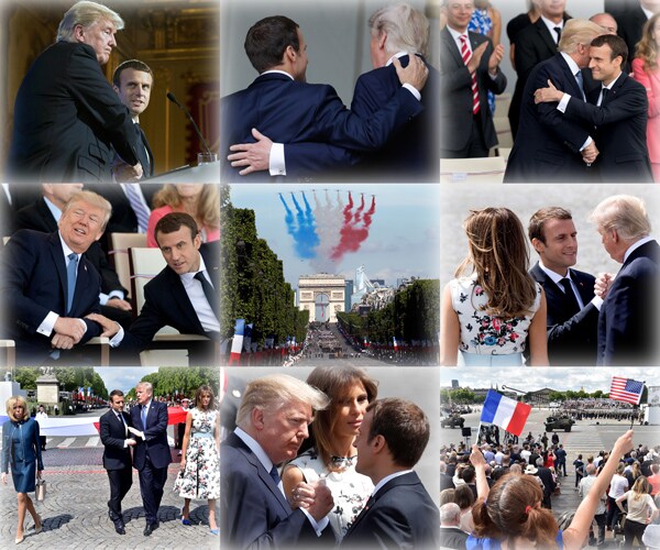 'Battle of the Alphas'? 9 Bastille Day Trump/Macron Handshake Images