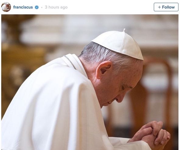Popular on Twitter, Pope Francis Now Has Instagram Account