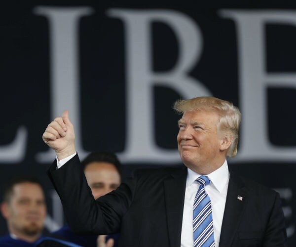 Trump Urges Liberty Graduates to be Outsiders