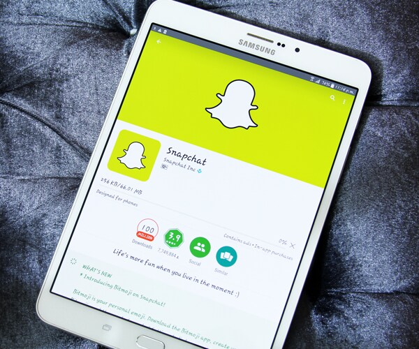 The Snapchat app