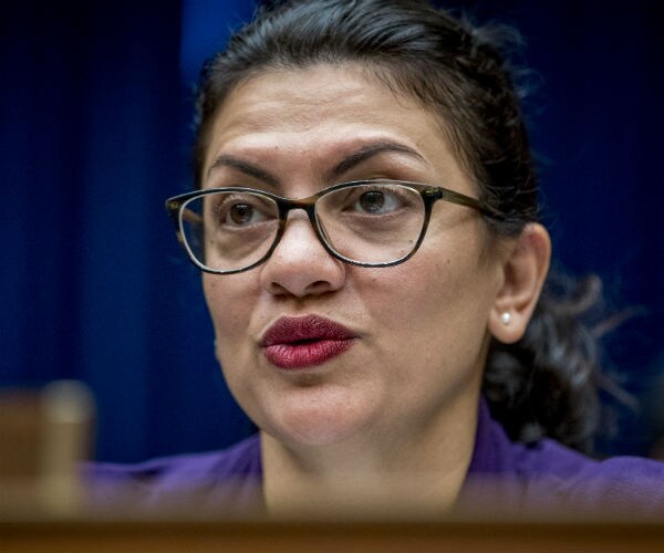Rep. Rashida Tlaib is shown on capitol hill