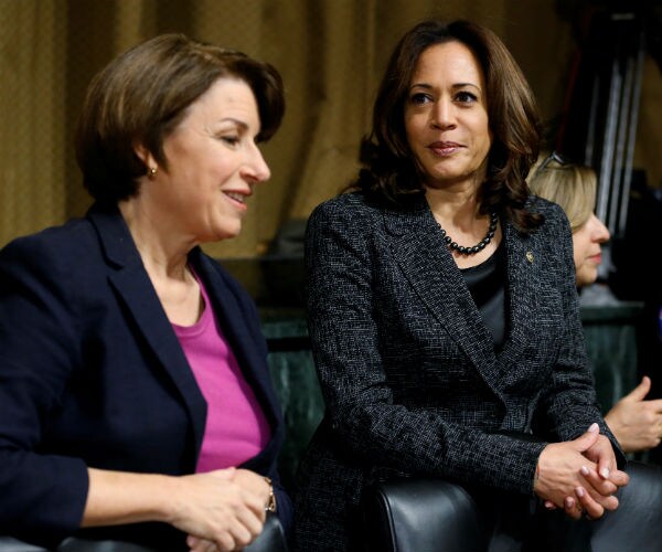 senators amy klobuchar of minnesota and kamala harris of california