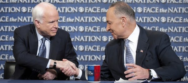 Sens, McCain, Schumer Optimistic on Immigration Reform