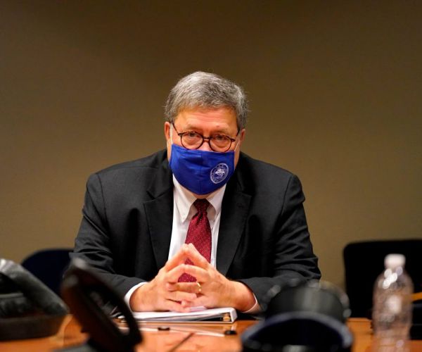 Pro-Trump Demonstrators Demand Barr 'Lock Up' Joe Biden