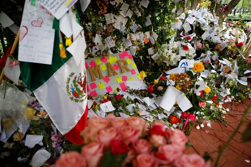 Memorials Spring up at Mexico City's Quake Collapse Sites