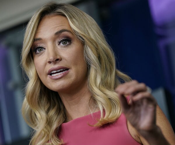 kayleigh mcenany is shown speaking