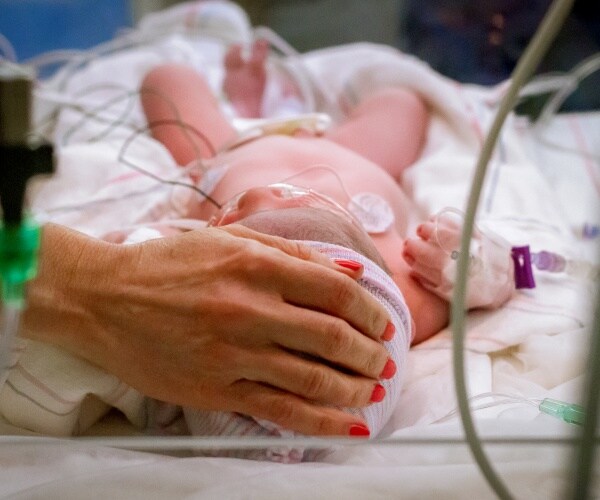 baby in hospital NICU
