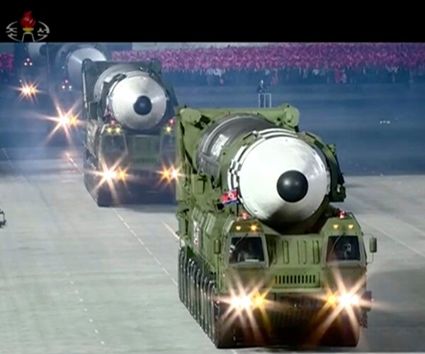 Experts: NKorea's Kim Throws Down Gauntlet With Huge New ICBM