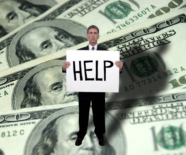 money problems illustration