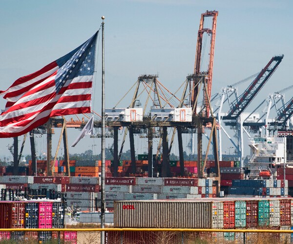 Shipping containers from China and other Asian countries at the Port of Los Angeles