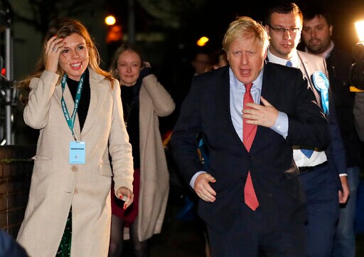 The Latest: Trump Congratulates Johnson on Landslide UK Win