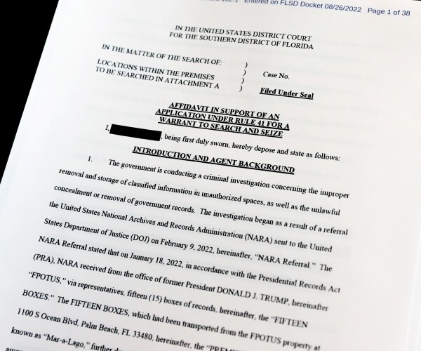 Trump Asks Court to Unseal Search Warrant Affidavit in Documents Probe