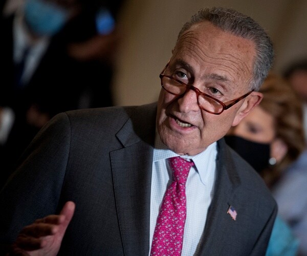 chuck schumer speaks to press