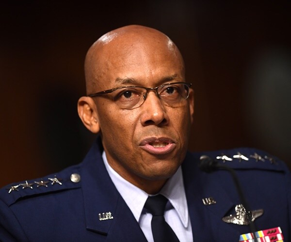 gen. charles brown speaks during his confirmation hearing