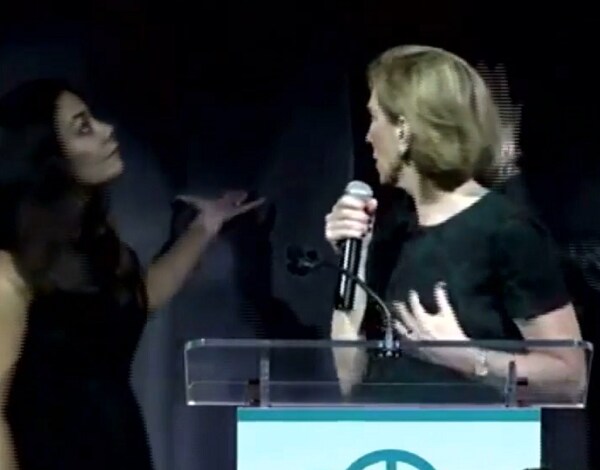 Carly Fiorina Backdrop Collapse During Event Caught on Video