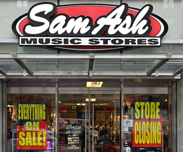 Sam Ash Files for Bankruptcy, Will Close All Stores