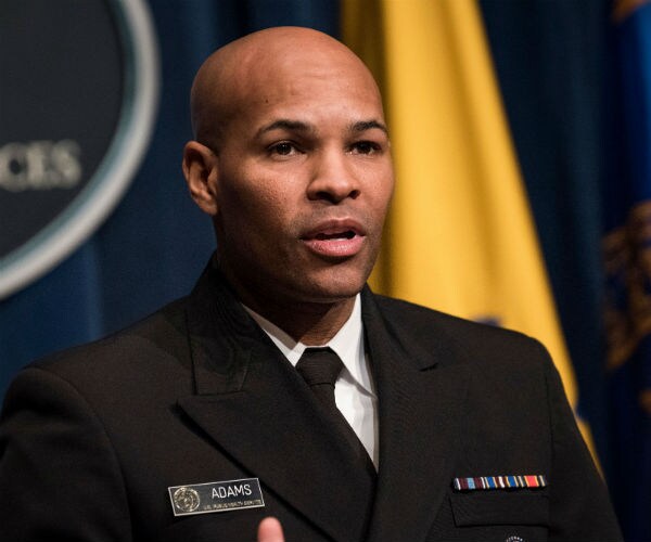 dr. jerome adams is shown in uniform