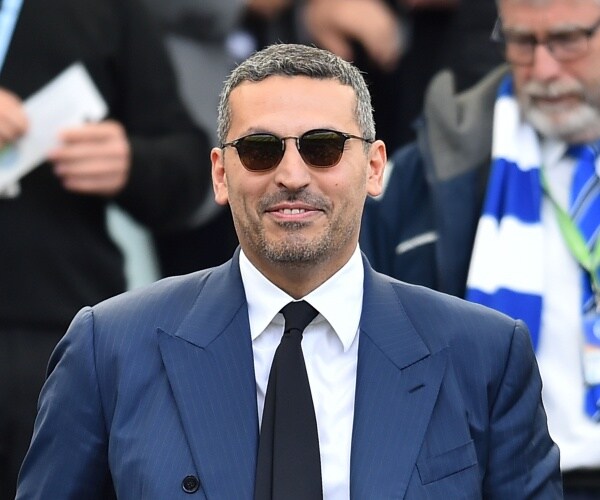 Khaldoon al-Mubarak smiling