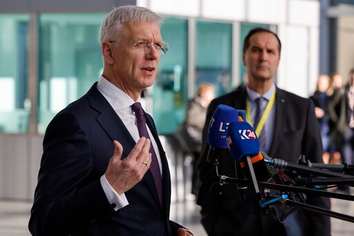 Latvia's Chief Diplomat Pursues NATO's Top Job, Saying a Clear Vision on Russia Is Needed