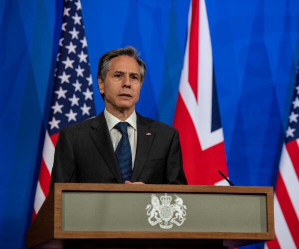 U.S. Secretary of State, Antony Blinken, during a press conference