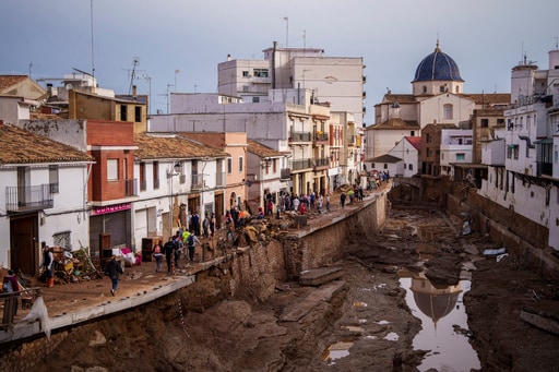 Crashing Waves in a Hilltop Village, a Night of Terror from Spain's Floods