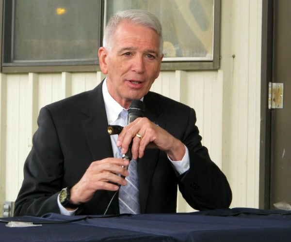 rep. ralph abraham speaks at a business event in baton rouge