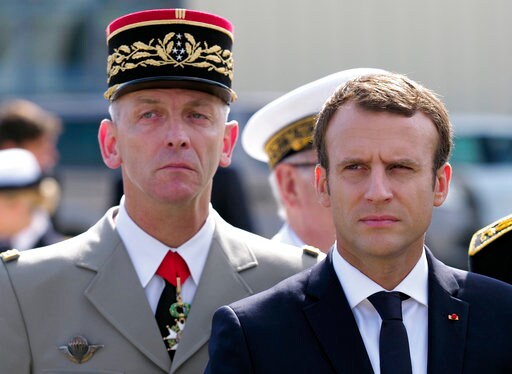 France's Macron Visits Air Force Base amid Military Crisis