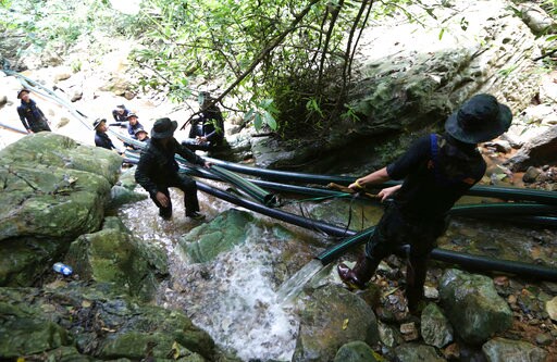 The Latest: Thai Cave Rescue Underway