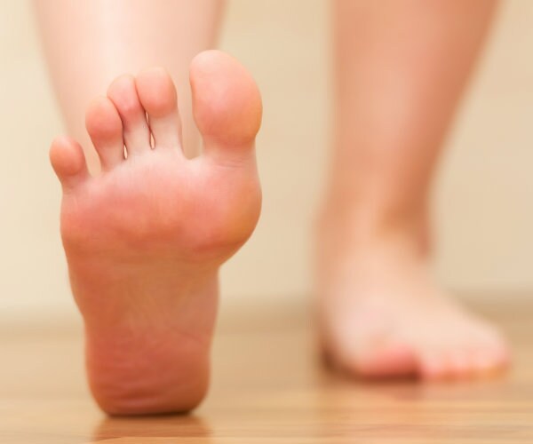 closeup of two bare feet