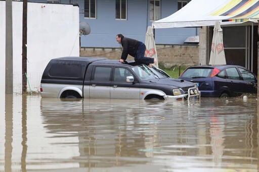 Heavy Rains Swell Rivers in Parts of Balkans