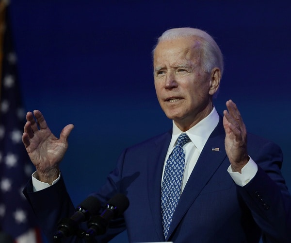 joe biden speaks onstage