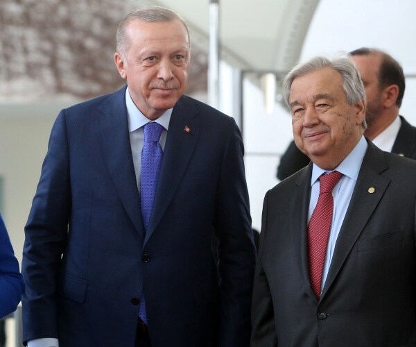 recep tayyip erdogan and antonio guterres
