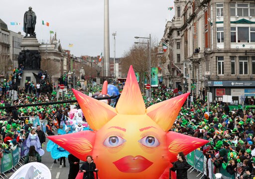 Mythic Creatures Dance through Dublin on St. Patrick's Day