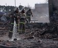 Russian Oil Depot Catches Fire