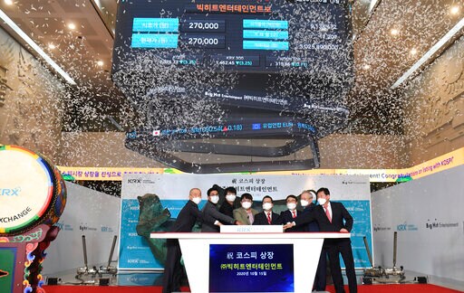 Shares in Firm behind SKorean Hit BTS Soar in Trading Debut