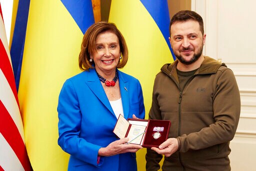 Pelosi Visits Kyiv, Meets with Ukraine President