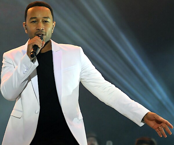 Rio de Janeiro, September 2015, Singer John Legend, during his show at Rock in Rio 2015 Brazil
