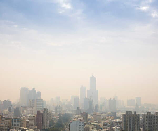 Smog over Taiwan