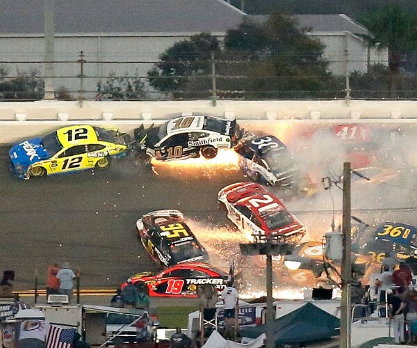 a multiple car crash