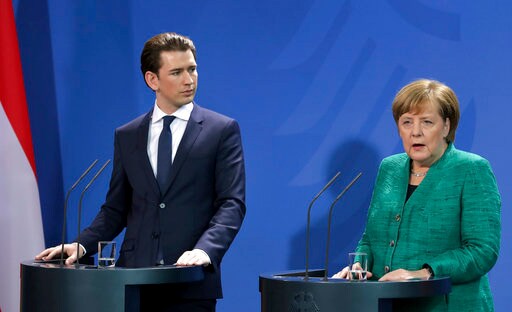 German, Austrian Chancellors Avoid Criticizing Each Other