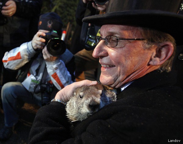 Handlers: Punxsutawney Phil Predicts Longer Winter