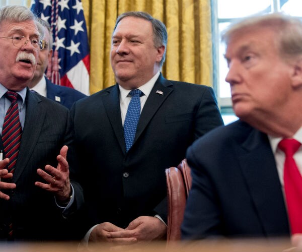 john bolton mike pompeo and donald trump 