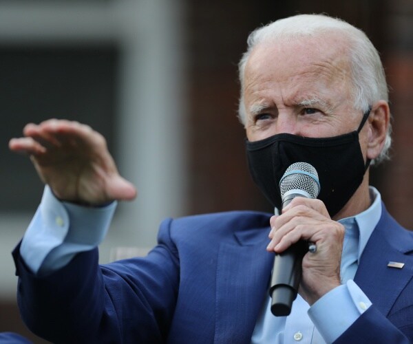 joe biden speaks at a campaign event