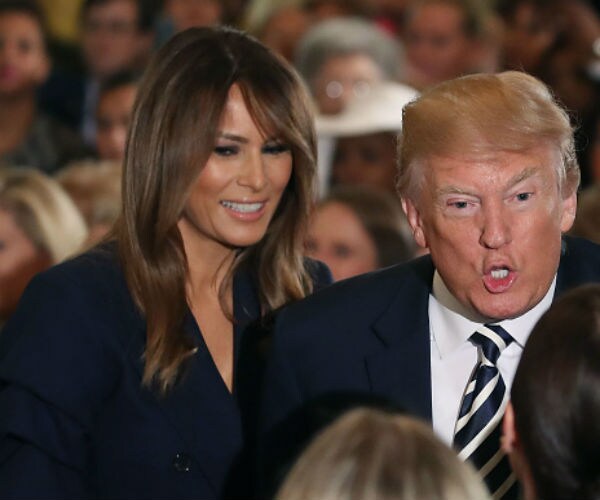 Image: Trump Decries 'Fake' Reporting on Melania, Says She's Well