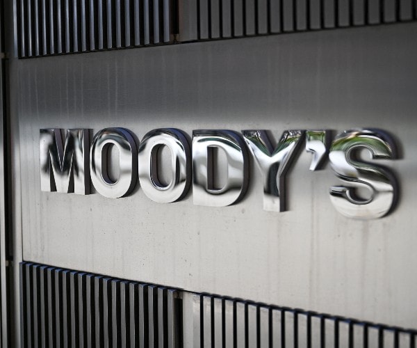 financial rating agency headquarters and accompanying signage 