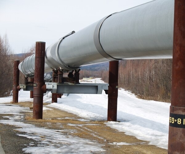 oil pipeline near fairbanks, alaska 

