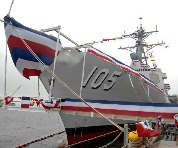 Officials: US Warship Drill Meant to Defy China's Claim Over Artificial Island